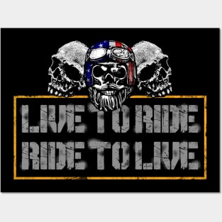 Live To Ride Posters and Art